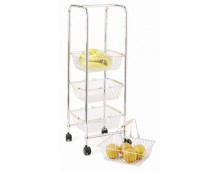 Kitchen Craft 4-Tier Storage Trolley